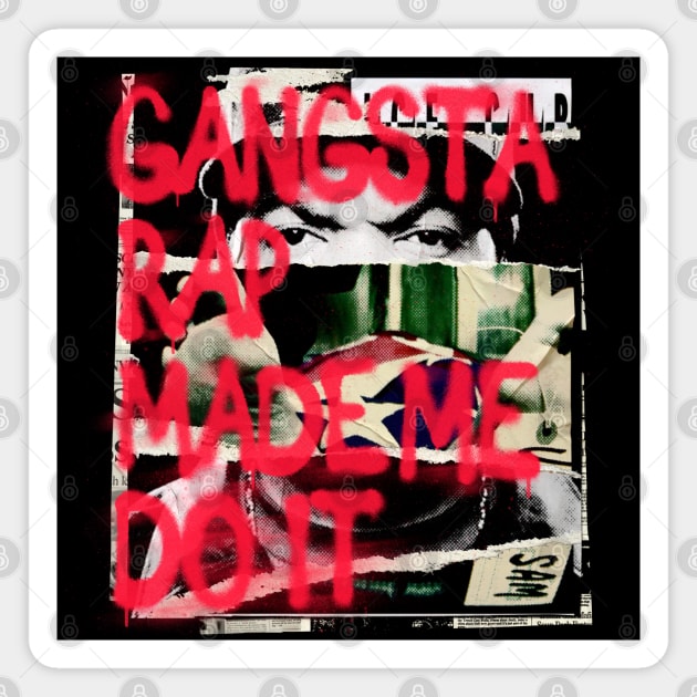 Gangsta Rap! Magnet by Aefe